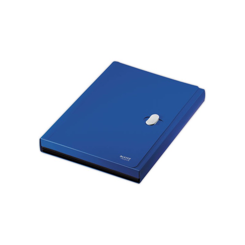 Trieur extensible Leitz en PP recyclé - 6 compartiments - Bleu  - Fiducial