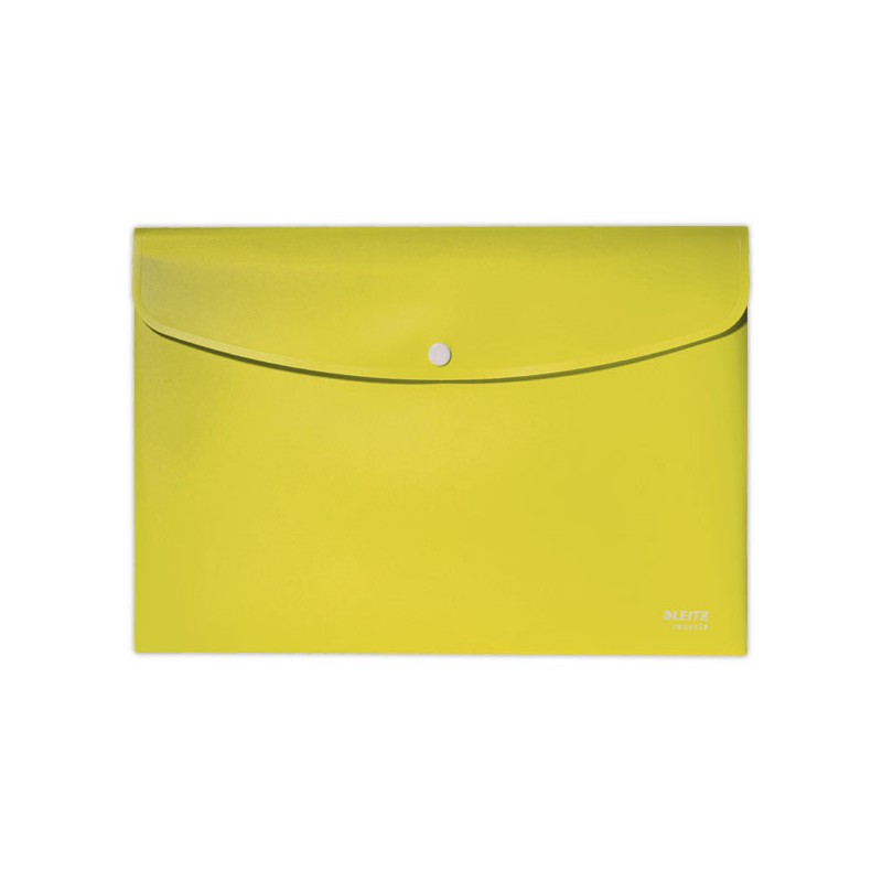 Pochette pression Leitz PP recyclé A4 - Jaune  - Fiducial