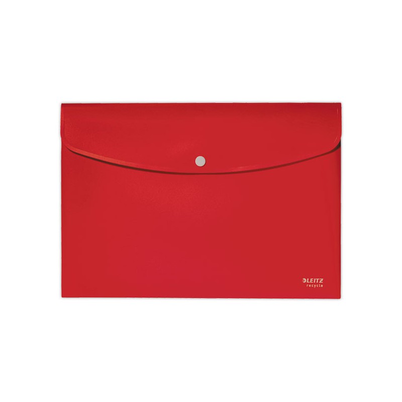 Pochette pression Leitz PP recyclé A4 rouge  - Fiducial