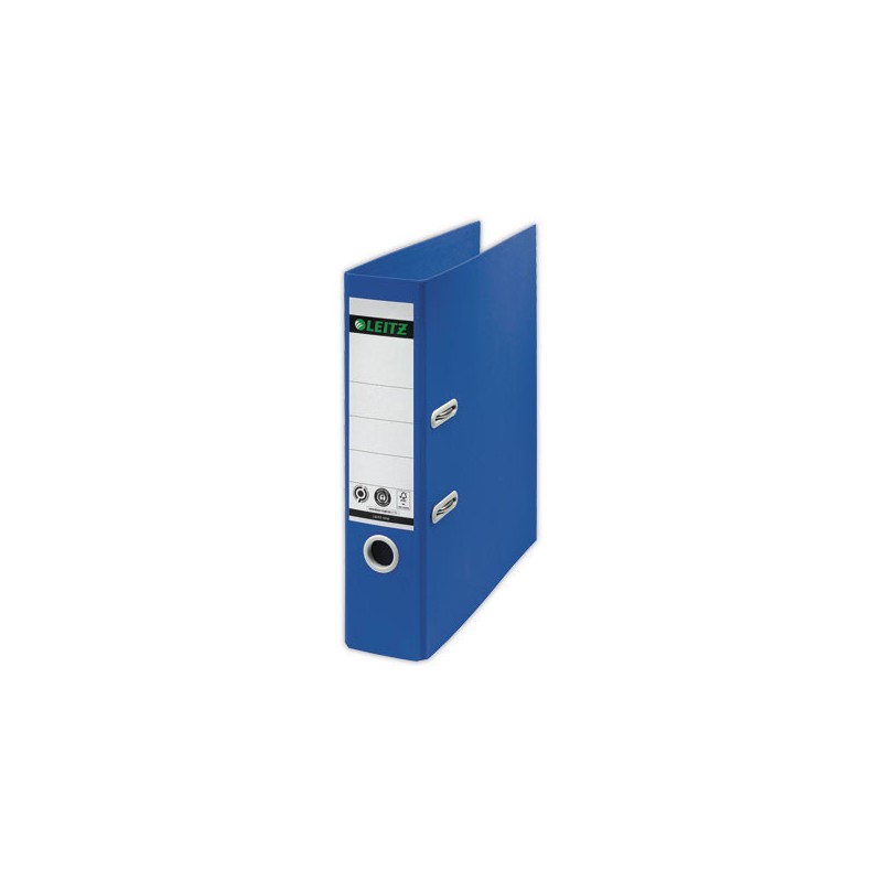 Classeurs à levier 180 LEITZ Recyclé A4 - Dos 8 cm - Bleu  - Fiducial