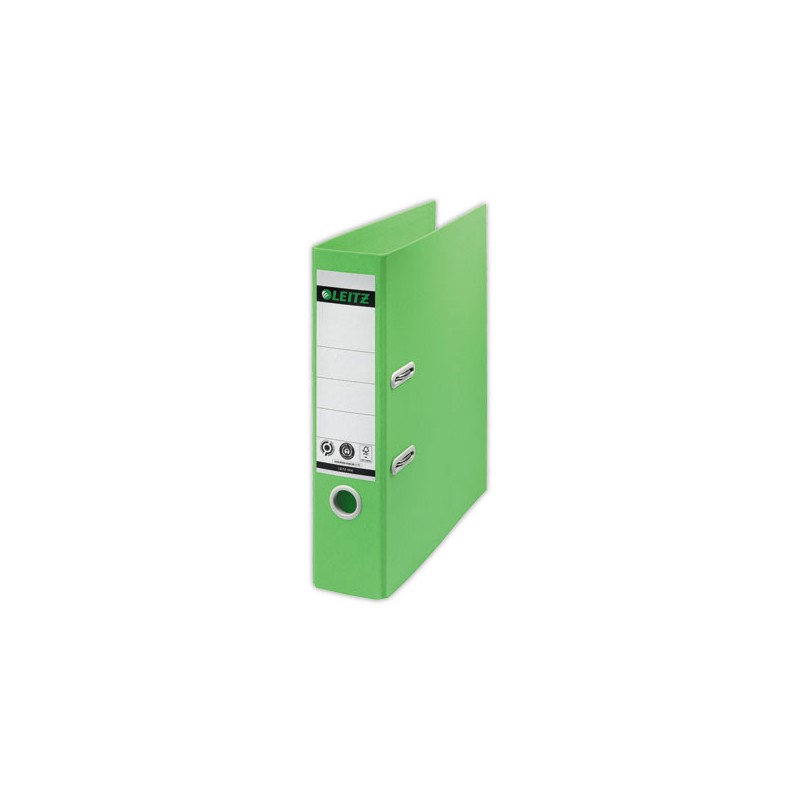 Classeurs à levier 180 LEITZ Recyclé A4 - Dos 8 cm - Vert  - Fiducial