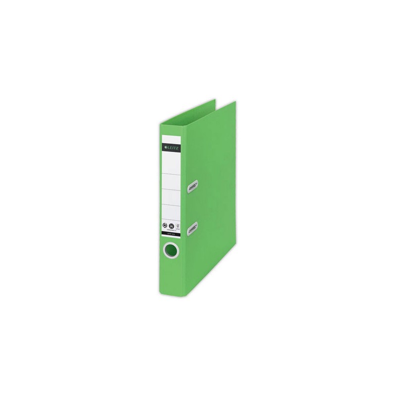 Classeurs à levier 180 LEITZ Recyclé A4 - Dos 5 cm - Vert  - Fiducial