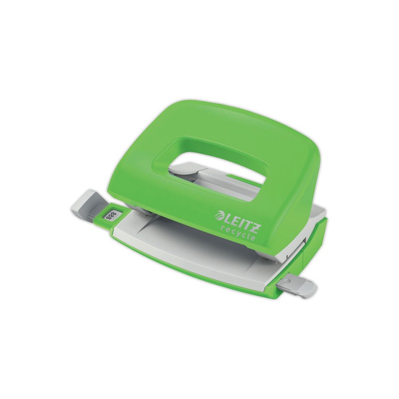 Perforateur Leitz Recycle 2 trous, 30 feuilles - vert  - Fiducial