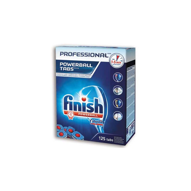 Pastilles de lavage CALGONIT FINISH PROFESSIONAL  x125 - Fiducial