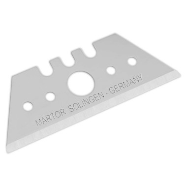Etui de 10 lames trapézoïdale acier pour cutter MARTOR 19 mm  - Fiducial