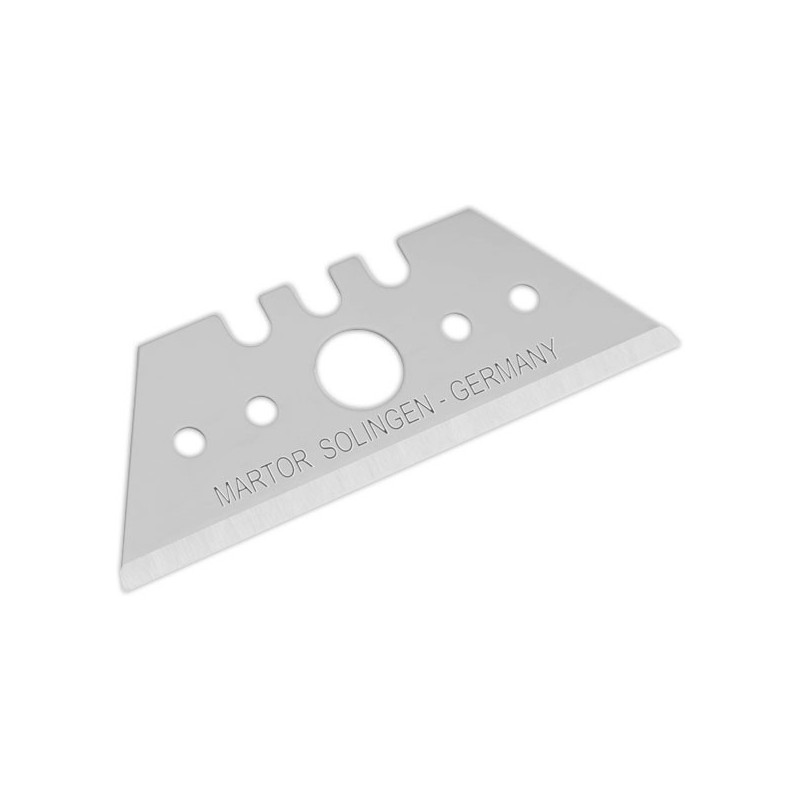Etui de 10 lames trapézoïdale acier pour cutter MARTOR 19 mm  - Fiducial