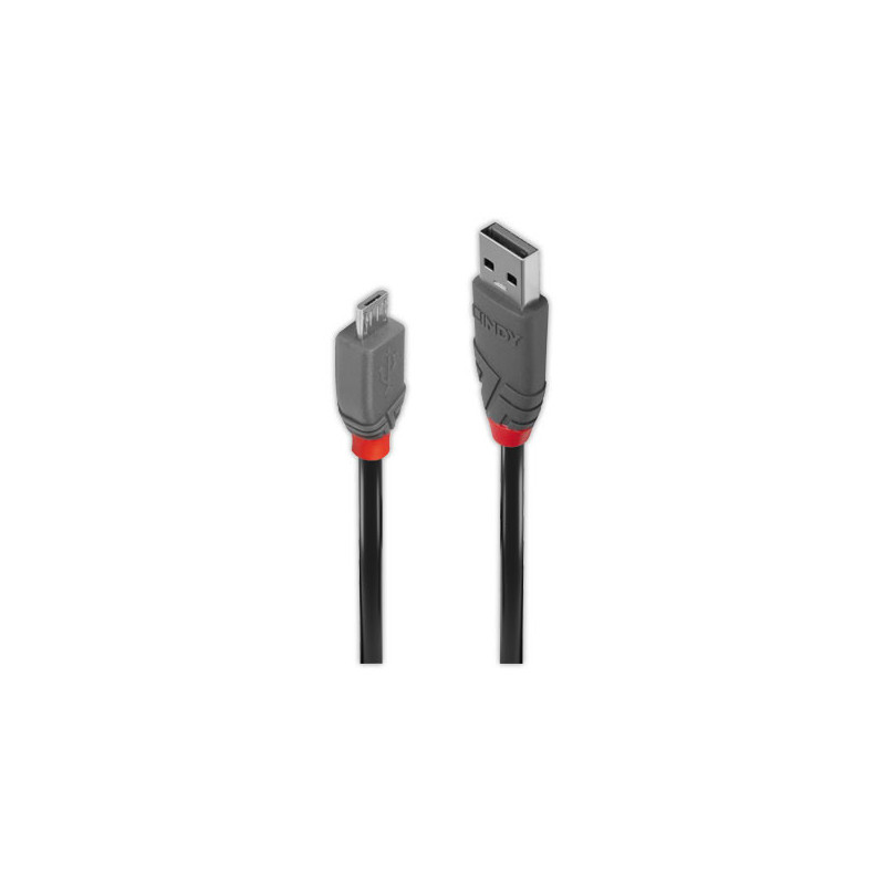 Câble USB 2.0 type A vers Micro-B, Anthra Line, 1m - LINDY  - Fiducial