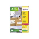 Planches d'étiquettes laser AVERY 63,5x38,1 mm soit 2400 étiq/boîte  x100 - Fiducial
