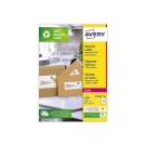 Planches d'étiquettes laser AVERY 99,1x33,9 mm soit 1600 étiq/boîte  x100 - Fiducial