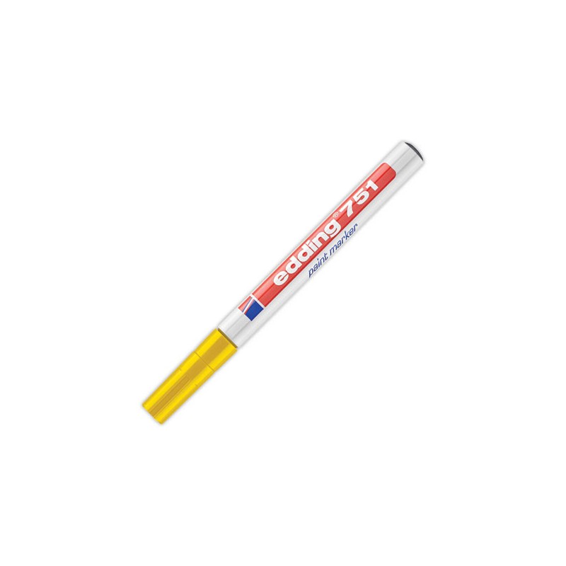 Marqueur peinture EDDING 751 - Pointe fine - jaune  - Fiducial