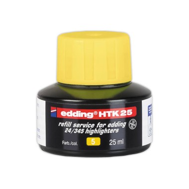 Recharge surligneur EDDING - Ecoline E24 - Jaune  - Fiducial