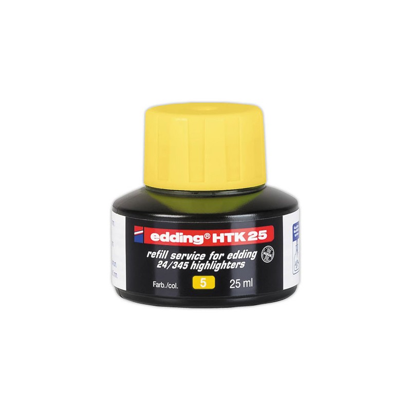 Recharge surligneur EDDING - Ecoline E24 - Jaune  - Fiducial