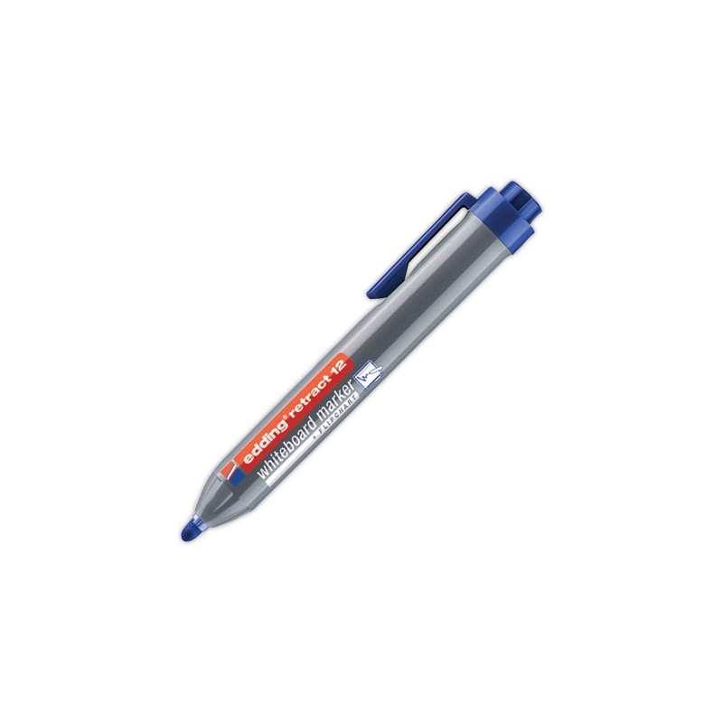 Edding retract 12 marqueur bleu pour tableaux blancs  - Fiducial