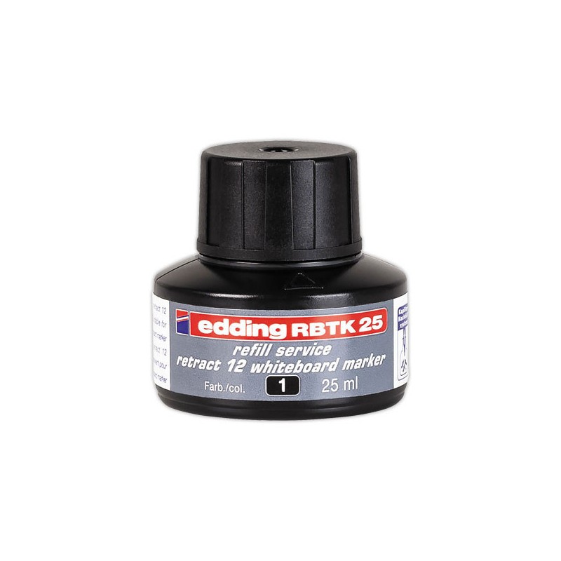 Recharge d'encre noire pour marqueur rétractable pour tableaux blancs  - Fiducial