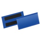 Pochettes logistiques magnétiques 100x38 mm bleu foncé  x50 - Fiducial