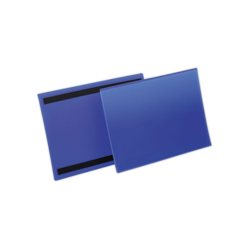 Pochettes logistiques magnétiques A5 paysage bleu foncé  x50 - Fiducial