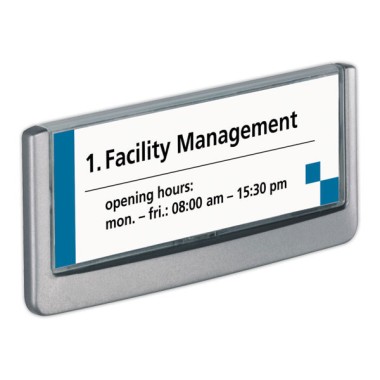 Plaque de porte CLICK SIGN "Titre"  - Fiducial