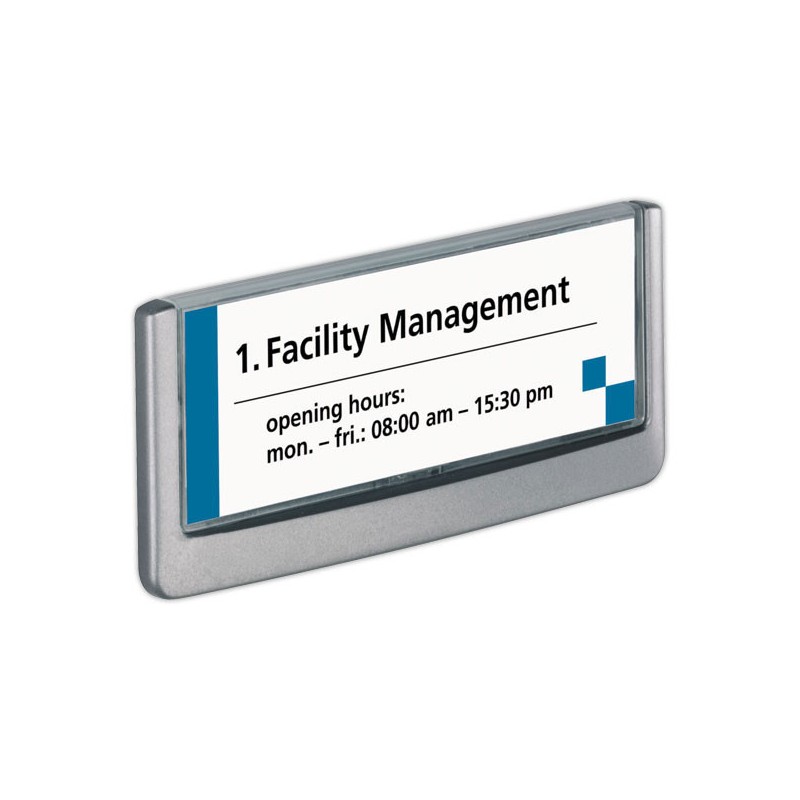 Plaque de porte CLICK SIGN "Titre"  - Fiducial