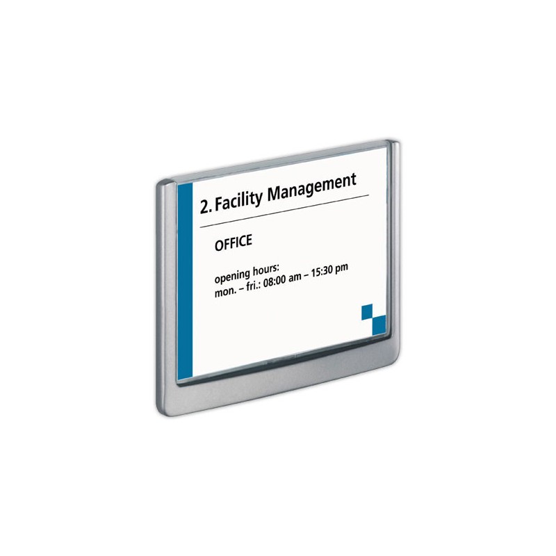 Plaque de porte CLICK SIGN A6 paysage  - Fiducial