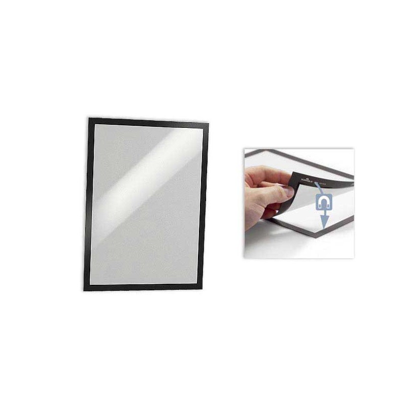Cadre d'affichage adhésif Duraframe - A4 - Noir  x2 - Fiducial