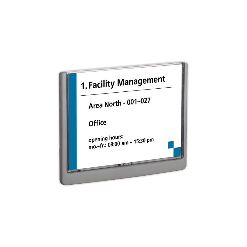 Plaque de porte CLICK SIGN A5 paysage  - Fiducial