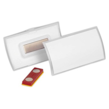 Porte-badge à aimant ClickFold Fix Plus 7,4 x4 cm DURABLE  x10 - Fiducial