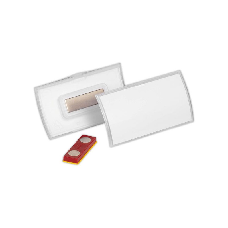 Porte-badge à aimant ClickFold Fix Plus 7,4 x4 cm DURABLE  x10 - Fiducial