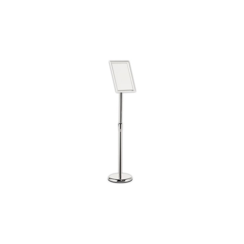 Présentoir sur pied avec cadre clipsable en aluminium  - Fiducial