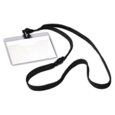 Porte-noms avec lacet textile  x10 - Fiducial