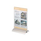 Présentoir A5 recto/verso sur socle aluminium.  - Fiducial