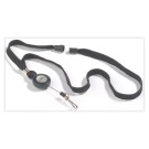 Enrouleurs porte-badges avec lacet noir  x10 - Fiducial