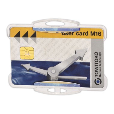 Porte-carte de sécurité ouvert 54 x 85mm (H x L)  x10 - Fiducial