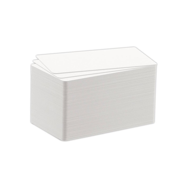 Cartes plastiques vierges 0,50 mm pourimprimante DURACARD ID 300.  x100 - Fiducial