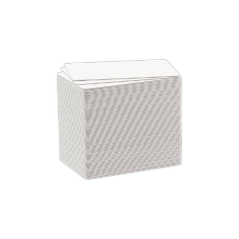 Cartes plastiques vierges standard 0,76 mm.  x100 - Fiducial