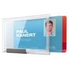 Porte cartes PUSHBOX duo 54 x 87 mm  x10 - Fiducial