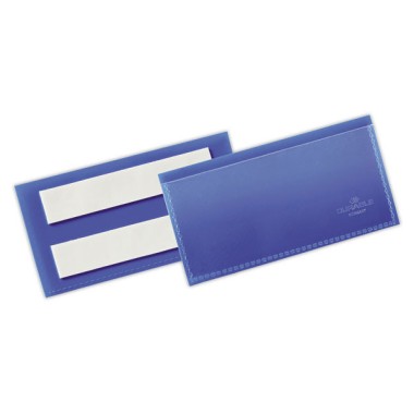 Pochettes logistiques 100x38mm bleu foncé  x50 - Fiducial