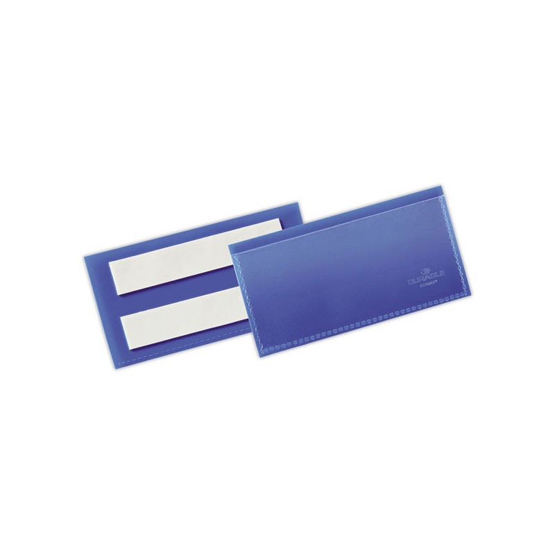 Pochettes logistiques 100x38mm bleu foncé  x50 - Fiducial