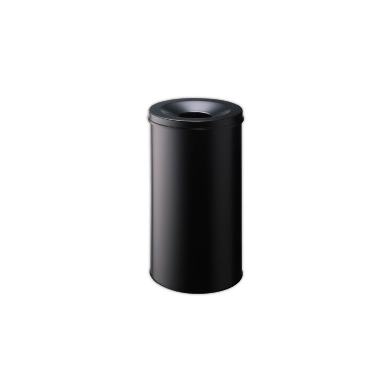Corbeille à papier anti feu 60 litre noir  - Fiducial