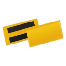 Pochettes logistiques magnétiques 100x38 mm jaune DURABLE  x50 - Fiducial