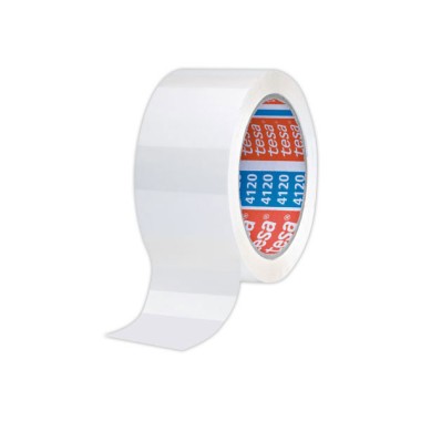 Rouleau d'adhésif d'emballage en PVC Transparent-100 m x 50 mm  - Fiducial