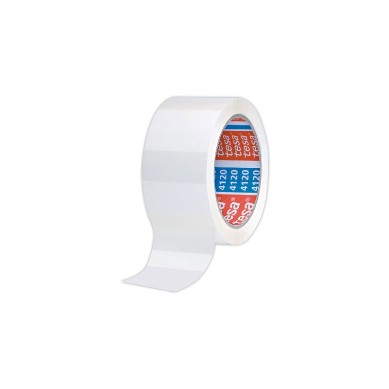 Rouleau d'adhésif d'emballage en PVC Transparent-100 m x 50 mm  - Fiducial