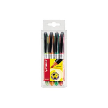 Surligneurs à encre liquide STABILO NAVIGATOR  x4 - Fiducial