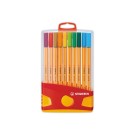 Stylos-feutres STABILO Point 88 ColorParade boîtier rouge/orange  x20 - Fiducial