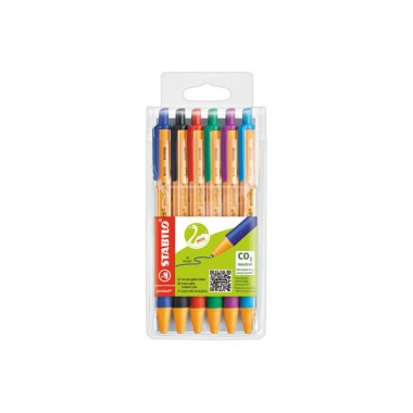 Stylos à bille STABILO pointball  x6 - Fiducial
