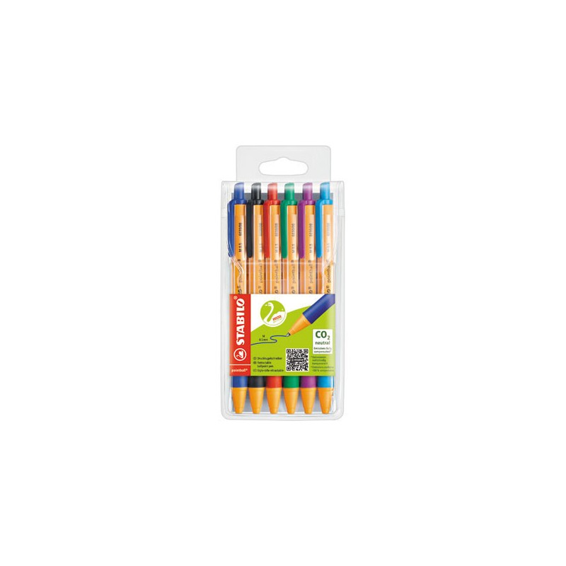 Stylos à bille STABILO pointball  x6 - Fiducial