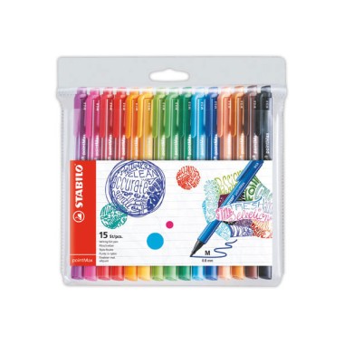 Stylos-feutres STABILO PointMax  x15 - Fiducial
