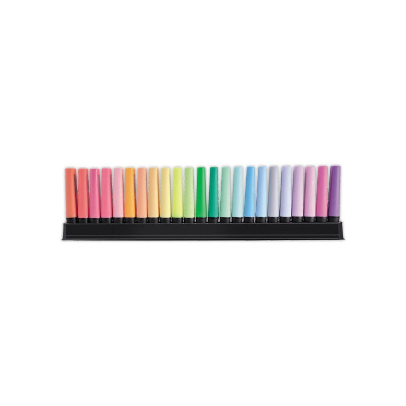 Surligneurs STABILO Boss Original + support de bureau  x23 - Fiducial
