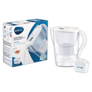 Carafe Brita Marella 2,4L + filtre Maxtra+ - blanc  - Fiducial