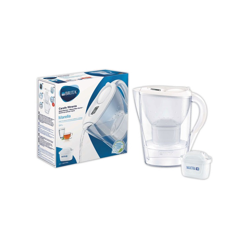 Carafe Brita Marella 2,4L + filtre Maxtra+ - blanc  - Fiducial