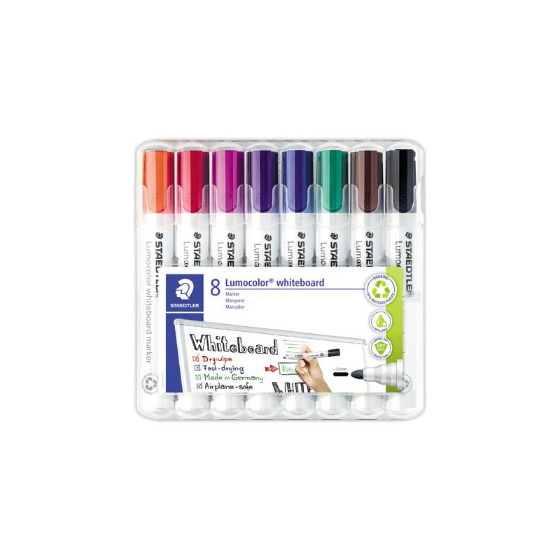 Marqueurs STAEDTLER - Pointe ogive  x8 - Fiducial